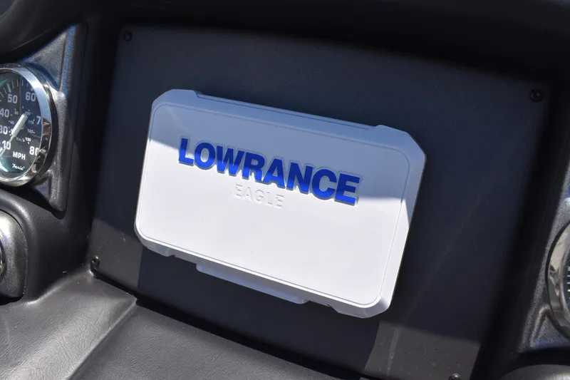 Slide: The Image of Dashboard of 2026 Triton 179 TrX with Lowrance Eagle device. - 28