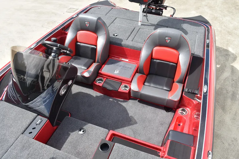 Slide: The Image of Minn Kota Edge trolling motor on 2026 Triton 18 TrX boat, 70 lb thrust, 5-speed. - 16