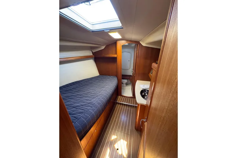 Slide: The Image of Interior of 2004 Hunter 41 Aft Cockpit yacht cabin. - 45