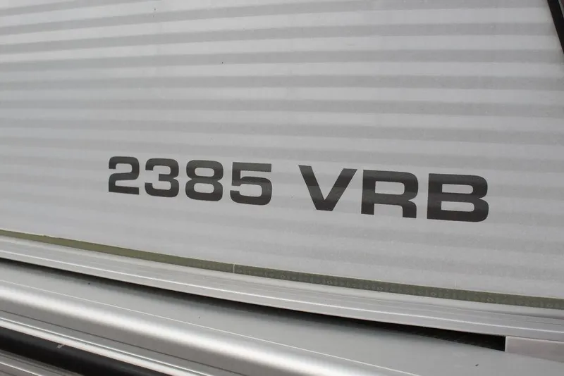 Slide: The Image of Close-up of 2020 Avalon Catalina Versatile Rear Bench 23' model number 2385 VRB. - 8