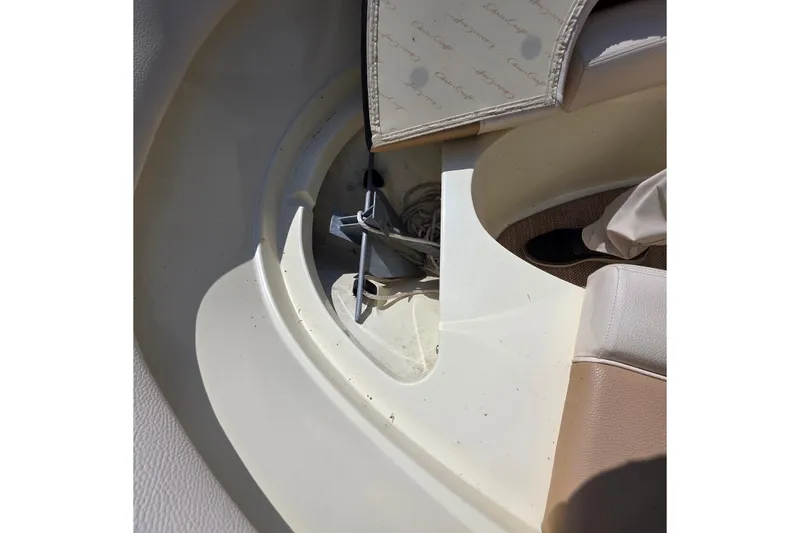 Slide: The Image of 2018 Chris-Craft Launch 23 interior showing anchor storage compartment. - 12