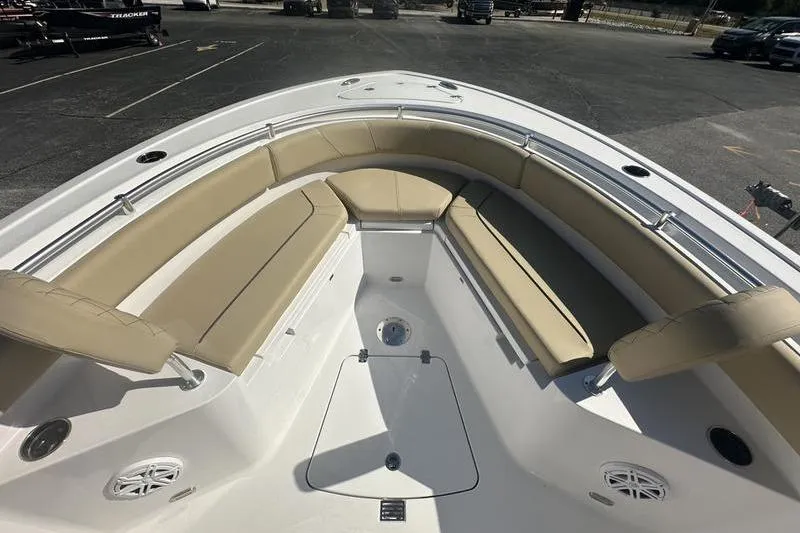 Slide: The Image of 2026 Sportsman Heritage 231 Center Console boat with spacious seating and sleek design. - 3