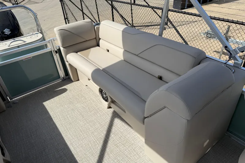 Slide: The Image of 2026 Avalon VENTURE QUAD LOUNGE interior with beige seating and modern design. - 70