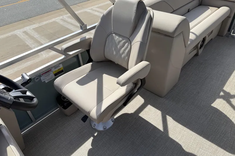 Slide: The Image of 2026 Avalon VENTURE QUAD LOUNGE interior with plush seating and steering wheel. - 90