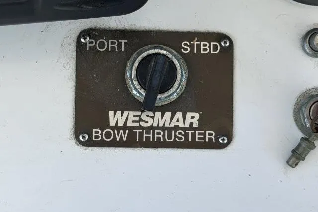 Slide: The Image of Control panel for Wesmar bow thruster on 1986 Fexas Custom 57 yacht. - 38