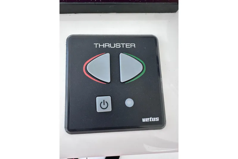 Slide: The Image of Control panel for Vetus thruster on 2024 Intrepid 41 Valor boat. - 17