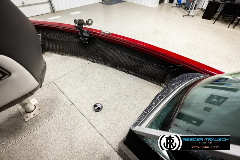 Slide: The Image of 2018 Ranger VS1882 WT boat interior with seating and storage compartments. - 27