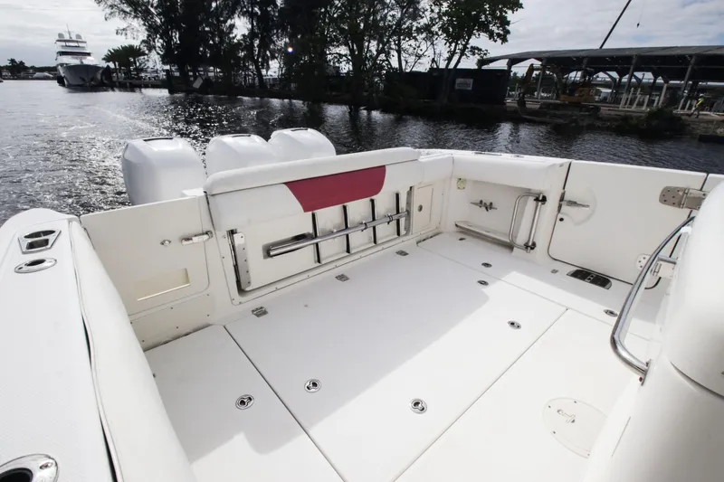 Slide: The Image of Interior of 2012 Boston Whaler 370 Outrage, spacious and modern. - 7