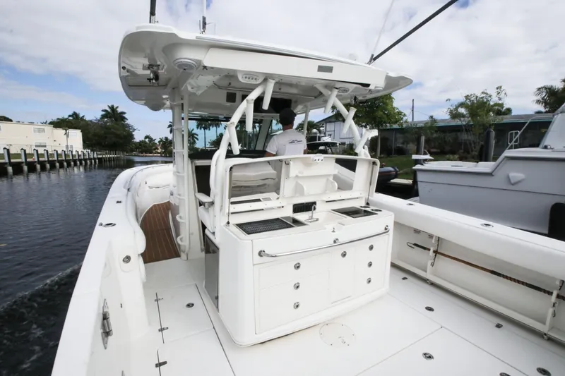 Slide: The Image of 2012 Boston Whaler 370 Outrage on a waterway. - 9