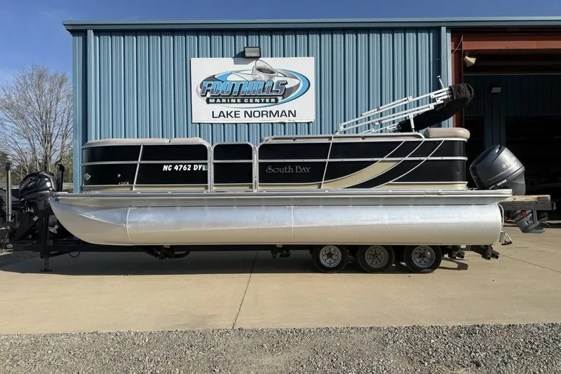 The Image of 2013 South Bay 422 CR pontoon boat at Foothills Marine Center, Lake Norman. - 0