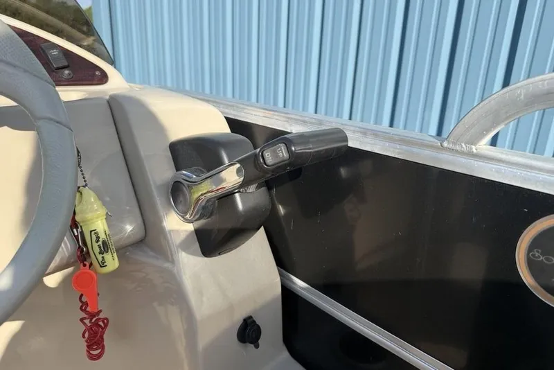 Slide: The Image of Luxurious seating on a 2013 South Bay 422 CR boat with cup holders. - 25