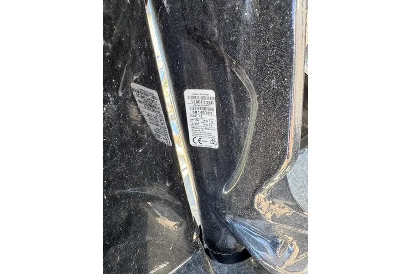 Slide: The Image of Label on Tideline 190, 2013 model, displaying model number and specifications. - 5