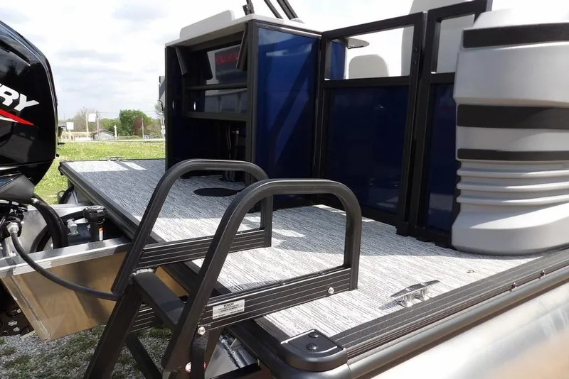 Slide: The Image of 2026 Sylvan R-20 PARTY FISH boat with Mercury engine and spacious deck. - 26