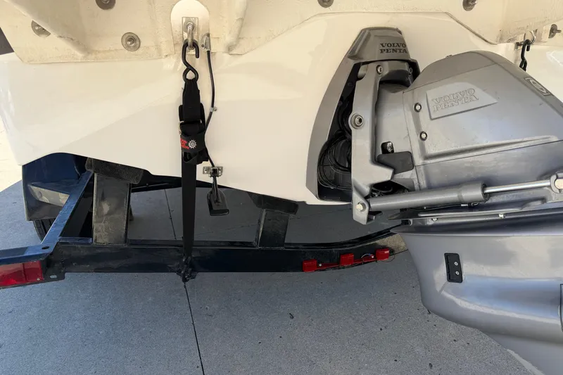 Slide: The Image of 2013 Regal 1900 Bowrider with Volvo Penta outdrive on trailer. - 29