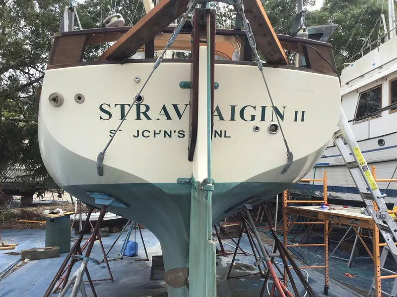 Slide: The Image of 2006 Bristol Channel Cutter 28 in dry dock. - 17
