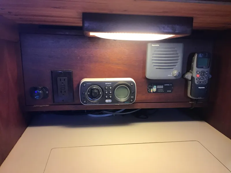 Slide: The Image of Interior view of a 2006 Bristol Channel Cutter 28 with electronics. - 32