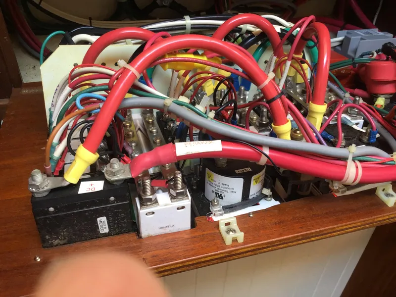 Slide: The Image of Electrical wiring in a 2006 Bristol Channel Cutter 28. - 35