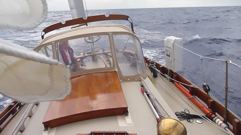 Slide: The Image of Bristol Channel Cutter 28 sailing on open sea, built in 2006. - 4