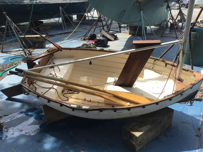 Slide: The Image of 2006 Bristol Channel Cutter 28 on a boatyard stand. - 43