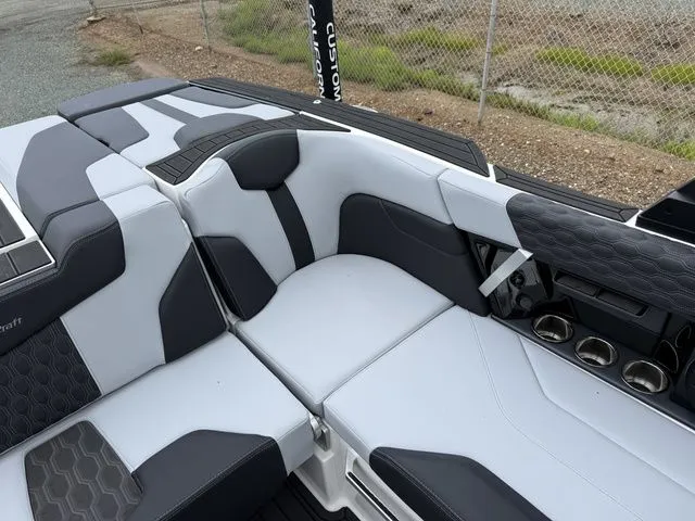 Slide: The Image of Interior of 2026 MasterCraft XT22 with modern seating. - 20