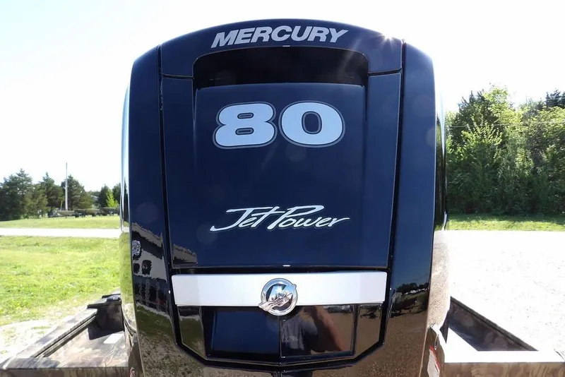 Slide: The Image of Mercury 80 Jet Power engine on 2026 Crestliner 1860 Retriever CC Tunnel boat. - 36