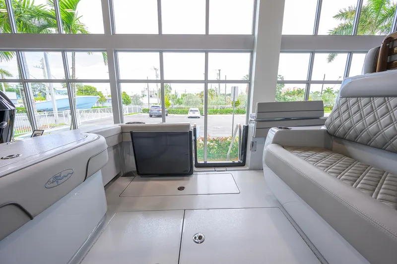 Slide: The Image of Interior view of 2026 Valhalla Boatworks V-37, featuring luxurious seating and modern design. - 48