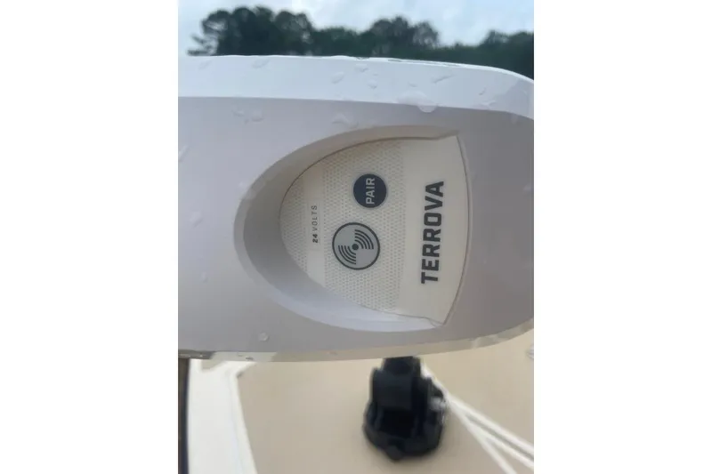 Slide: The Image of Close-up of Terrova control panel on 1983 Sea Craft SF18 boat. - 19