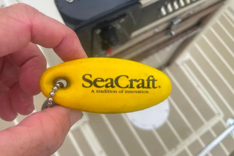 Slide: The Image of Yellow Sea Craft key float with logo, highlighting innovation tradition, 1983 SF18 model. - 24
