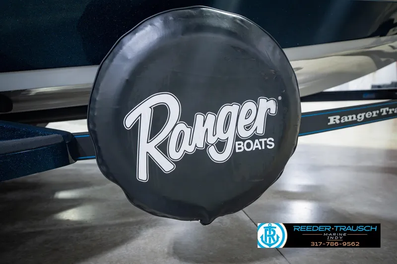 Slide: The Image of Ranger Boats tire cover on 2007 Ranger 188 VS trailer at Reeder-Trausch Marine. - 63