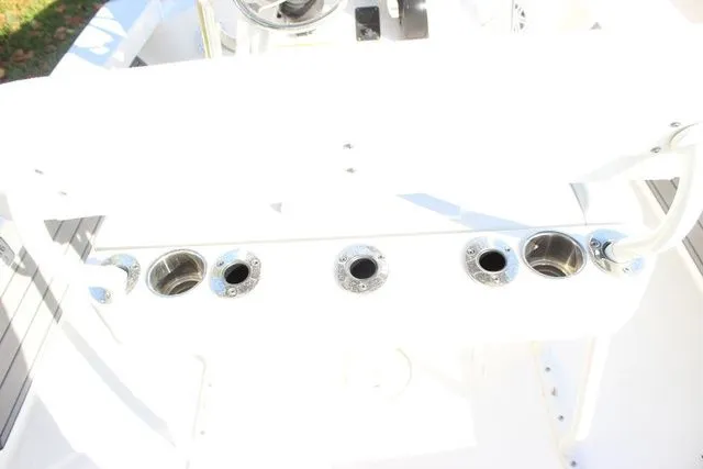 Slide: The Image of Rod holders on a 2024 Pathfinder 2200 TRS boat. - 12