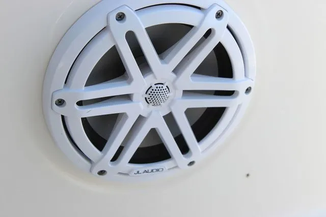 Slide: The Image of JL Audio speaker on 2024 Pathfinder 2200 TRS boat. - 19