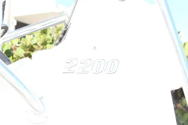 Slide: The Image of Close-up of Pathfinder 2200 TRS 2024 boat model. - 24