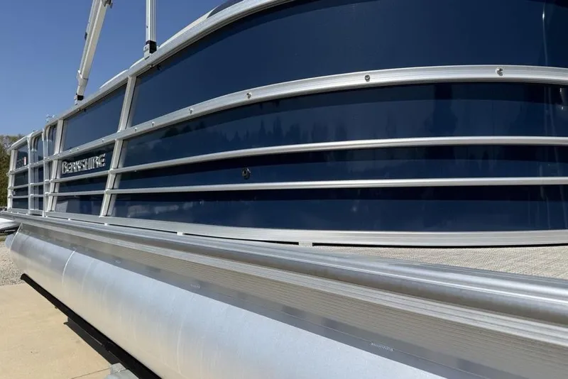 Slide: The Image of 2022 Berkshire 24RFX LE boat seat with storage compartment, beige upholstery. - 10