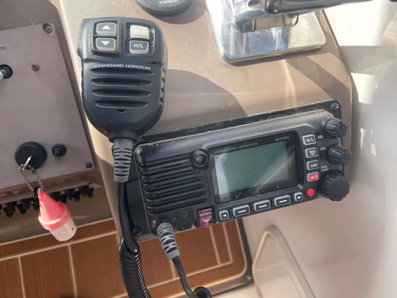 Slide: The Image of Standard Horizon radio on 2005 Regal 3560 Express. - 11