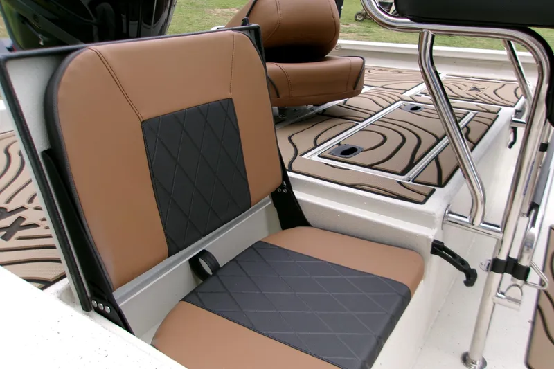 Slide: The Image of Luxurious seating on 2026 Xpress H22B Bay boat with stylish design and comfort. - 11