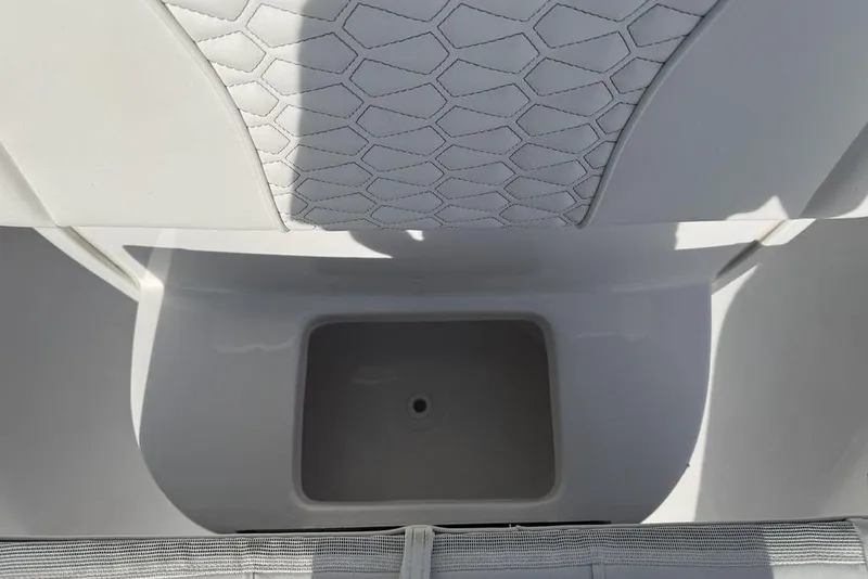 Slide: The Image of Interior view of 2026 Tidewater 232 LXF boat with storage compartment. - 30