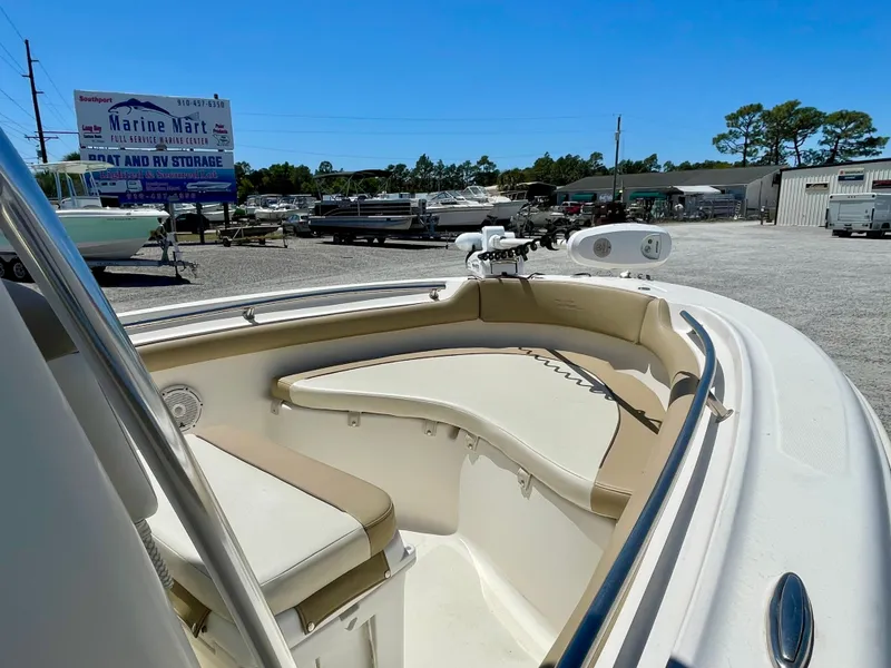Slide: The Image of 2020 Pioneer 202 Sportfish boat at Marine Mart storage. - 10