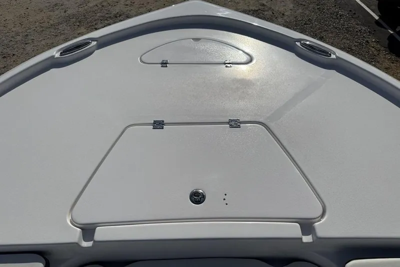 Slide: The Image of 2025 Tidewater 2210 Carolina Bay boat deck with storage compartments. - 3