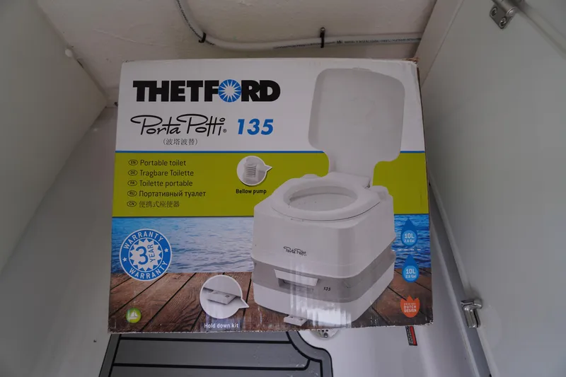 Slide: The Image of Box of Thetford Porta Potti 135 portable toilet with bellow pump, 3-year warranty. - 33
