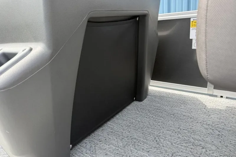 Slide: The Image of Interior view of 2026 Sun Tracker Bass Buggy 16 XL Select boat, featuring seating and storage area. - 20