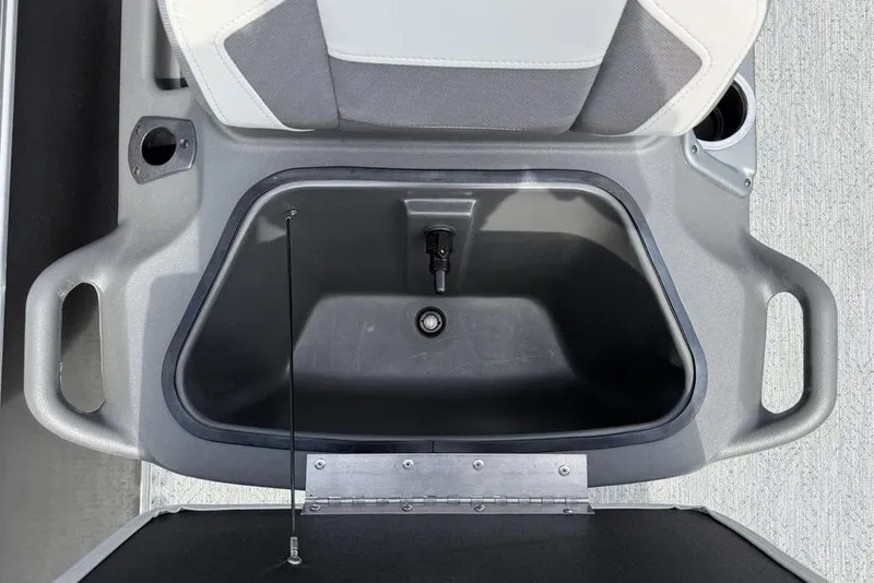 Slide: The Image of Livewell compartment in 2026 Sun Tracker Bass Buggy 16 XL Select pontoon boat. - 23