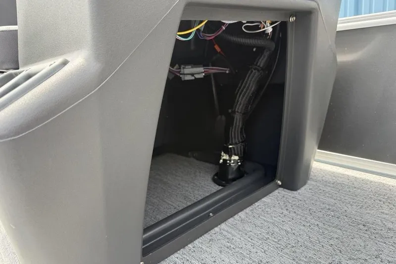 Slide: The Image of Interior wiring of 2026 Sun Tracker Bass Buggy 16 XL Select boat console. - 25