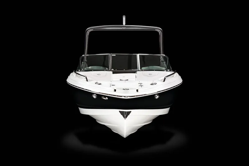 Slide: The Image of Open hatch on 2020 Chaparral 237 SSX boat, revealing storage compartment and ladder. - 18