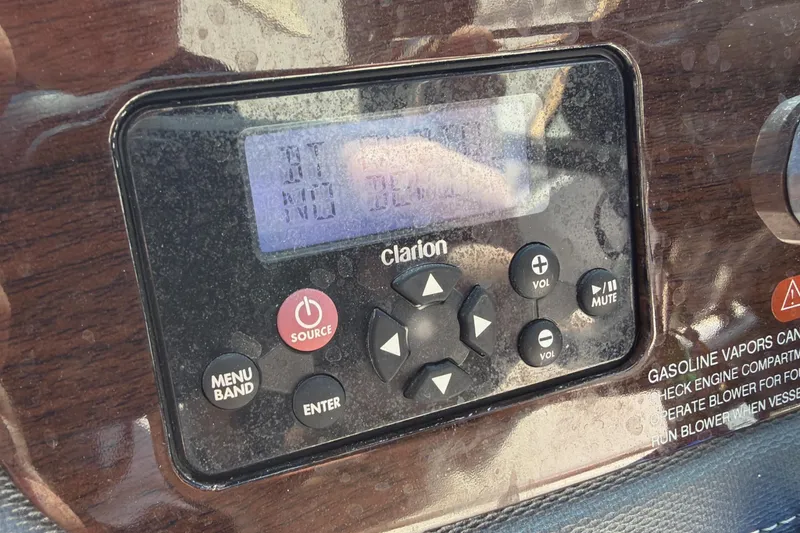 Slide: The Image of Clarion control panel on 2020 Chaparral 237 SSX boat. - 23