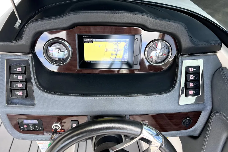 Slide: The Image of 2020 Chaparral 237 SSX boat propeller and drive system on display. - 8