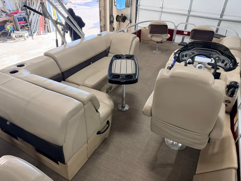 Slide: The Image of Sun Tracker Fishin Barge 22 DLX XP3 Tritoon & 150HP Mercury 4Stroke - $39,995 2019 - 6