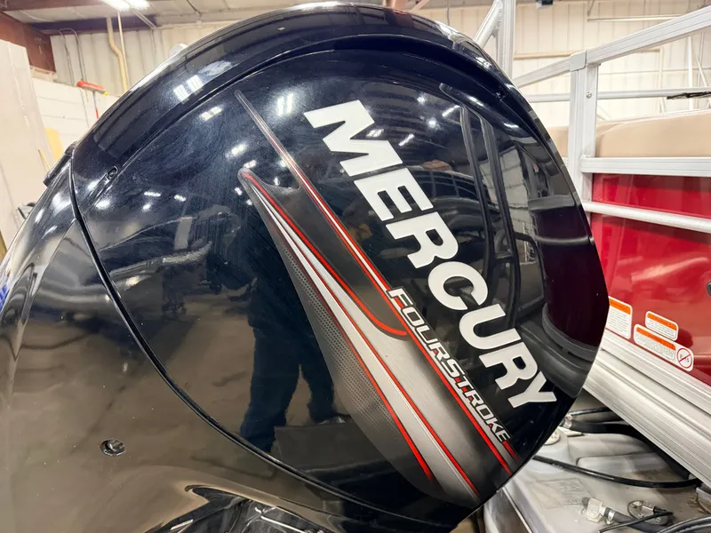 Slide: The Image of Sun Tracker Fishin Barge 22 DLX XP3 Tritoon & 150HP Mercury 4Stroke - $39,995 2019 - 65