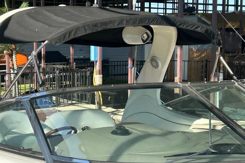 Slide: The Image of 2004 Sea Ray 360 Sundancer docked at marina, sunny day, calm water. - 5