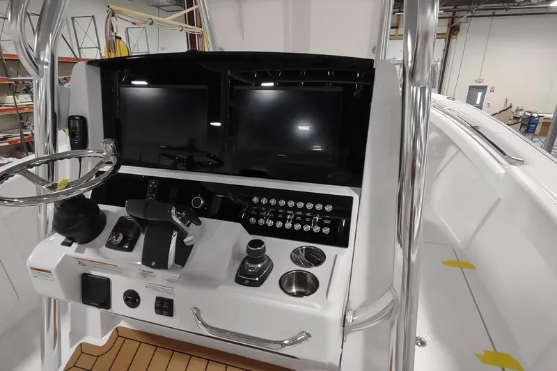 Slide: The Image of Cockpit of Southport 33 FE boat, model year 2026. - 6