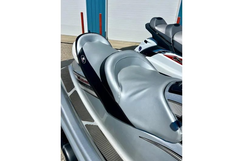 Slide: The Image of 2016 Yamaha FX Cruiser SHO jet ski with sleek silver seating and modern design. - 6